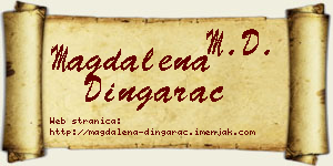 Magdalena Dingarac vizit kartica